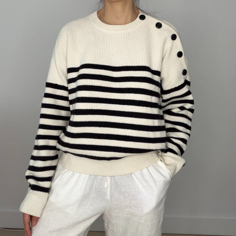 Maje Marino Striped Sweater Size 2